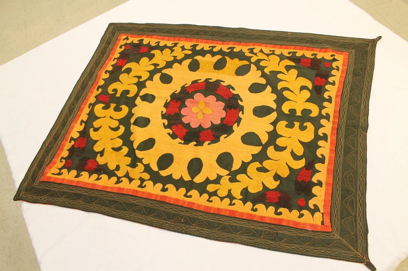 Embroidered wall hanging