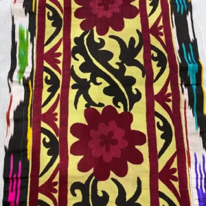 Silk Embroidered Table Runner or Wall Decoration