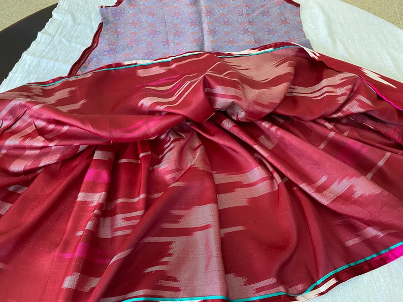 Silk Modest Dress - Image 2