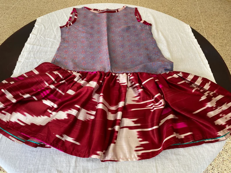 Silk Modest Dress - Image 3