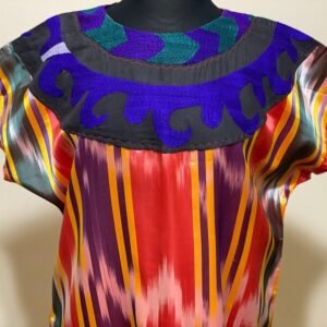 Pure Silk Dress With Embroidery