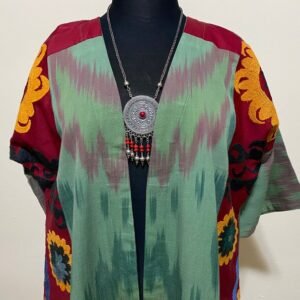 Jacket - boiled ikat embroidery