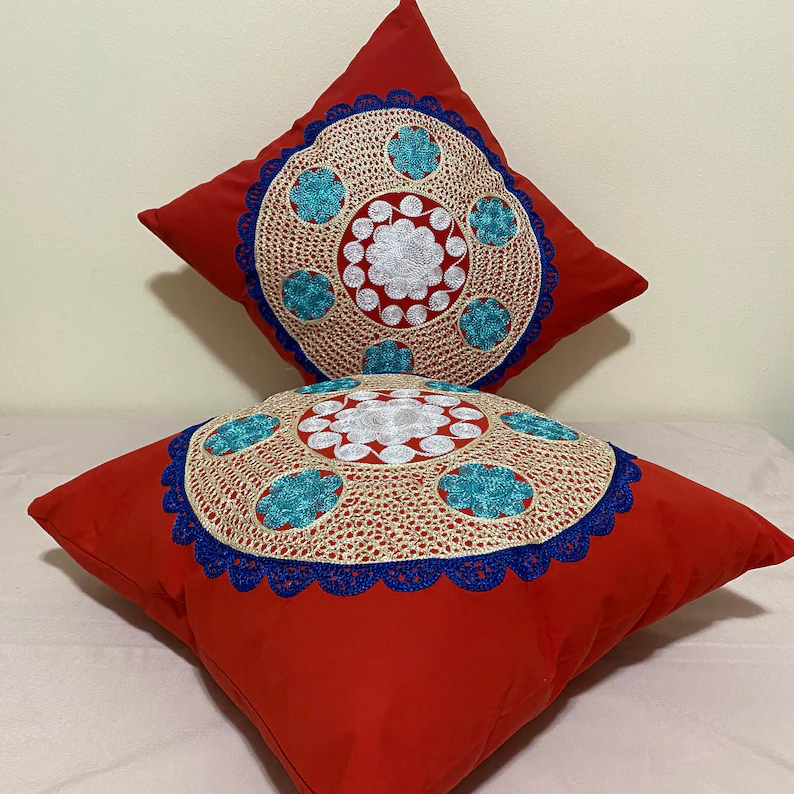Embroidery Pillowcase - "Sunset" - Image 3