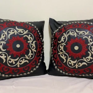 Leather Embroidery Pillowcase - Qiyomi Oftob
