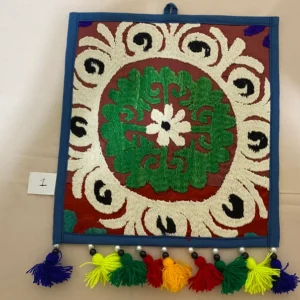 Sunset and Sunrise. Embroidery picture