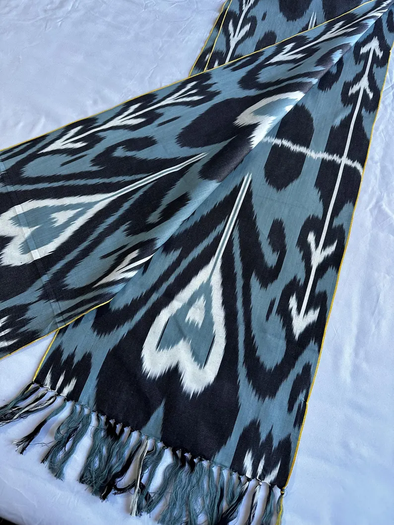 Ikat Scarf- Elegant/Extra Long - Image 2