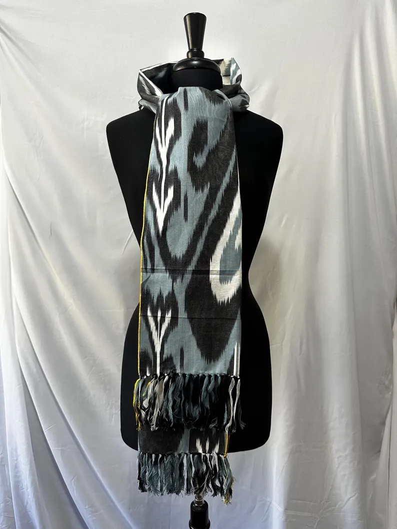 Ikat Scarf- Elegant/Extra Long - Image 3